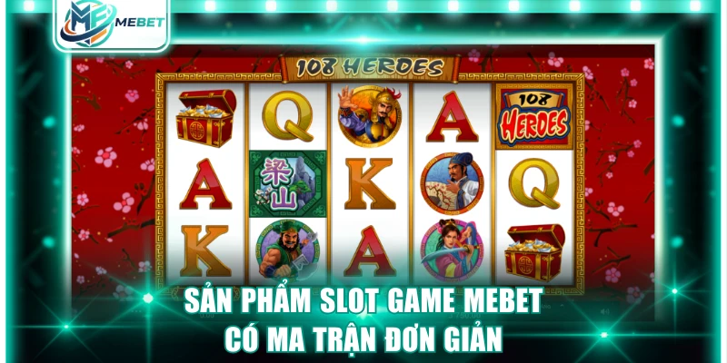 Sản phẩm slot game MEBET có ma trận đơn giản